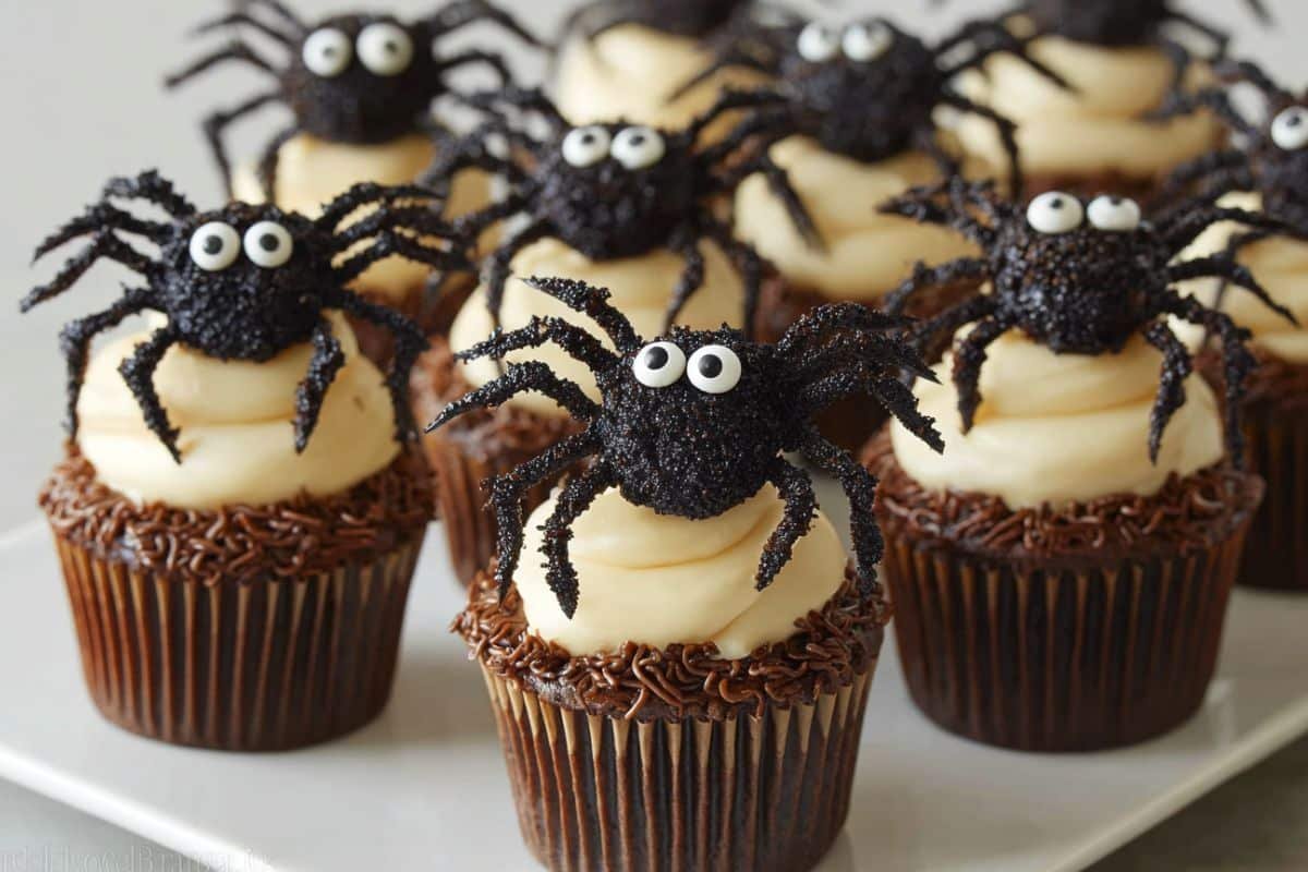 Easy Spider Cupcakes