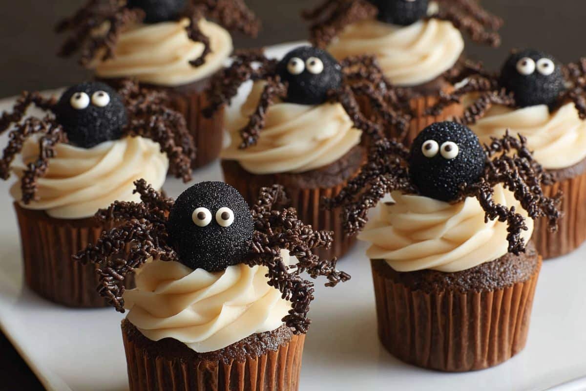 Easy Spider Cupcakes