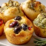 Focaccia Muffins (Easy No Knead with 3 Flavors) 5 Focaccia Muffins recipe