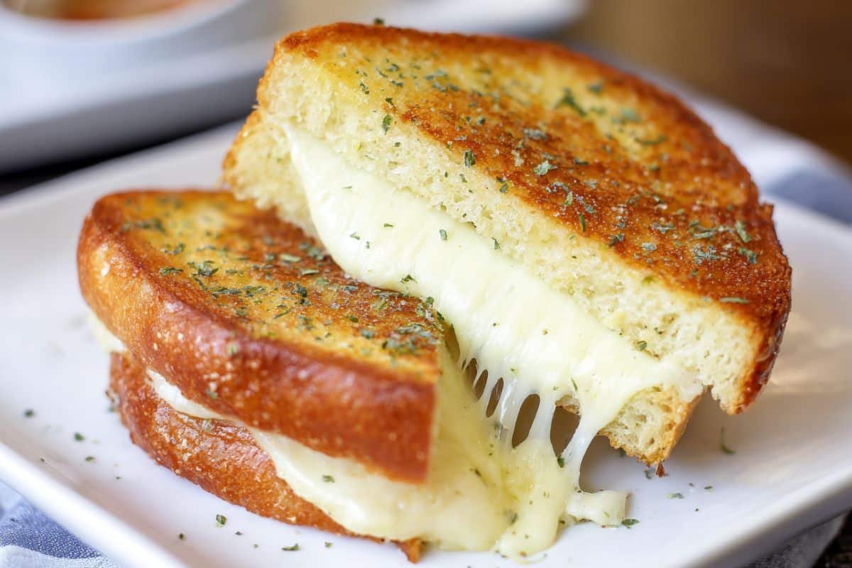 Garlic Bread Grilled Cheese