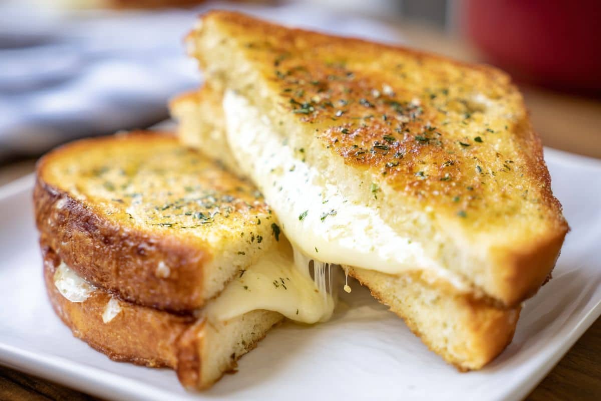 Garlic Bread Grilled Cheese