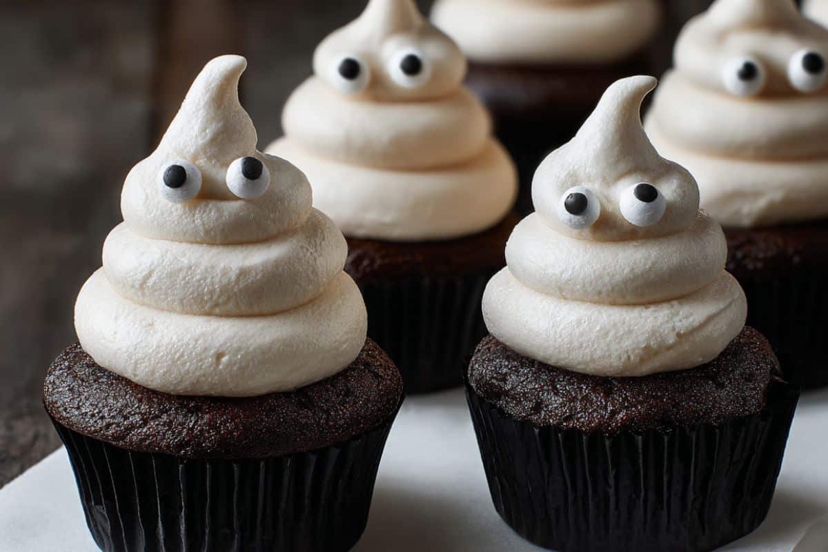 Ghost Halloween Cupcakes