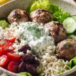 Greek Chicken Meatballs with Homemade Tzatziki Sauce 5 Greek Chicken Meatballs recipe