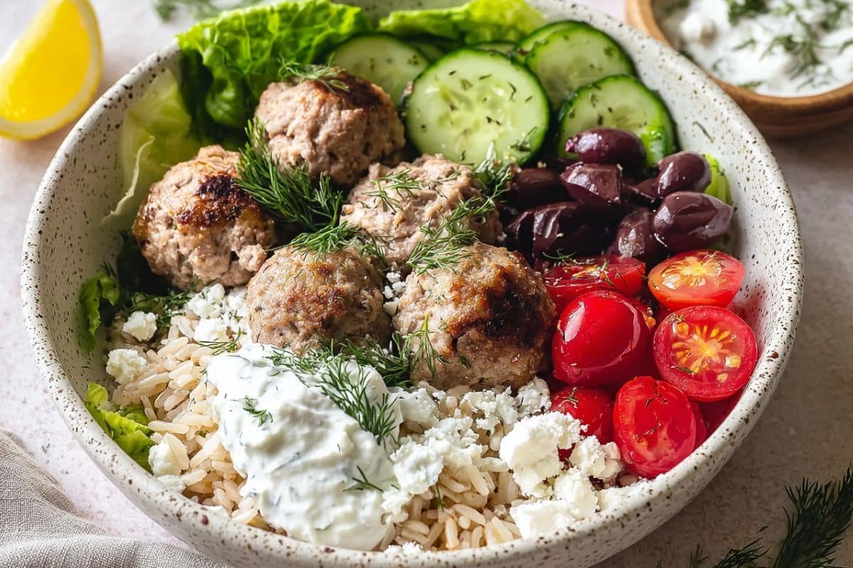 Greek Chicken Meatballs