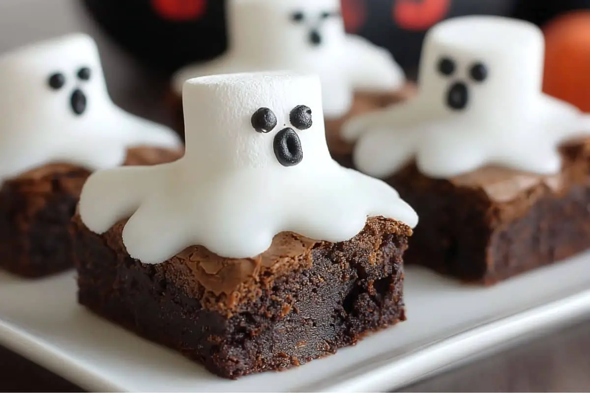 Halloween Ghost Brownies recipe