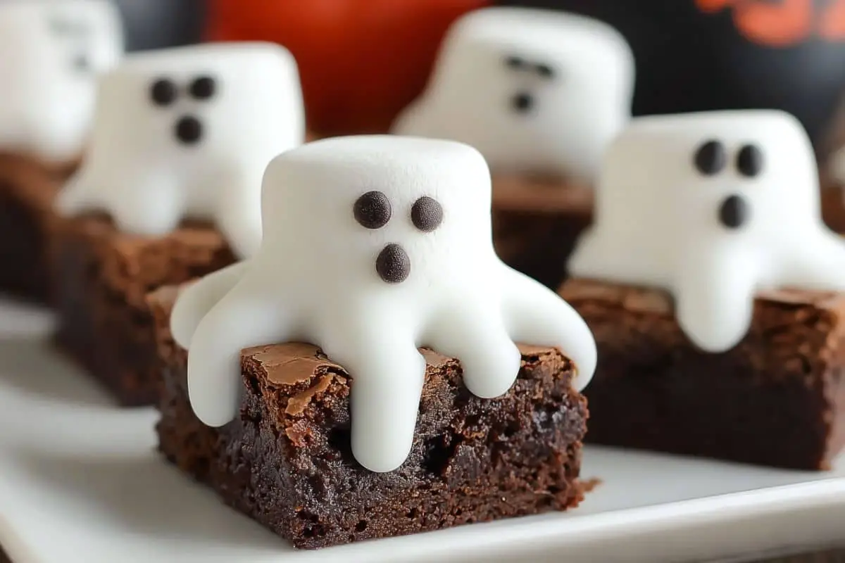 Halloween Ghost Brownies
