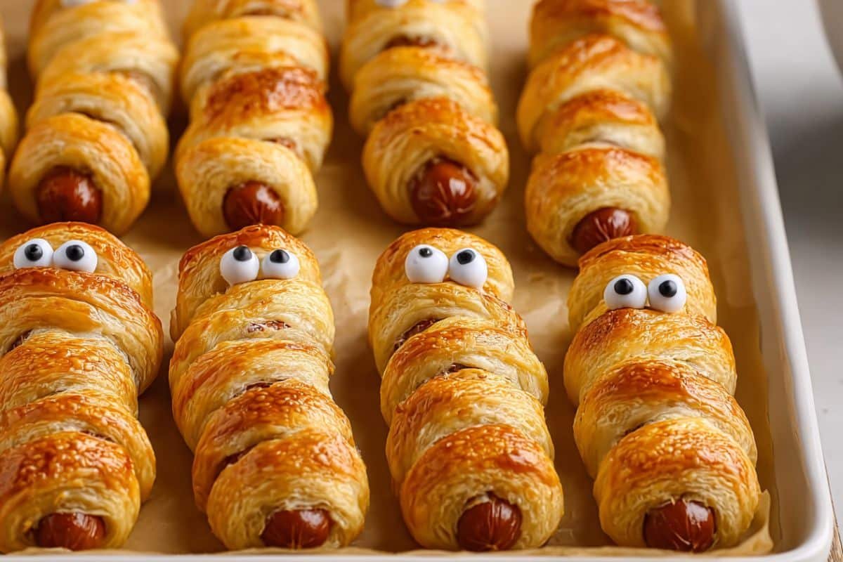 Halloween Sausage Mummy Wraps