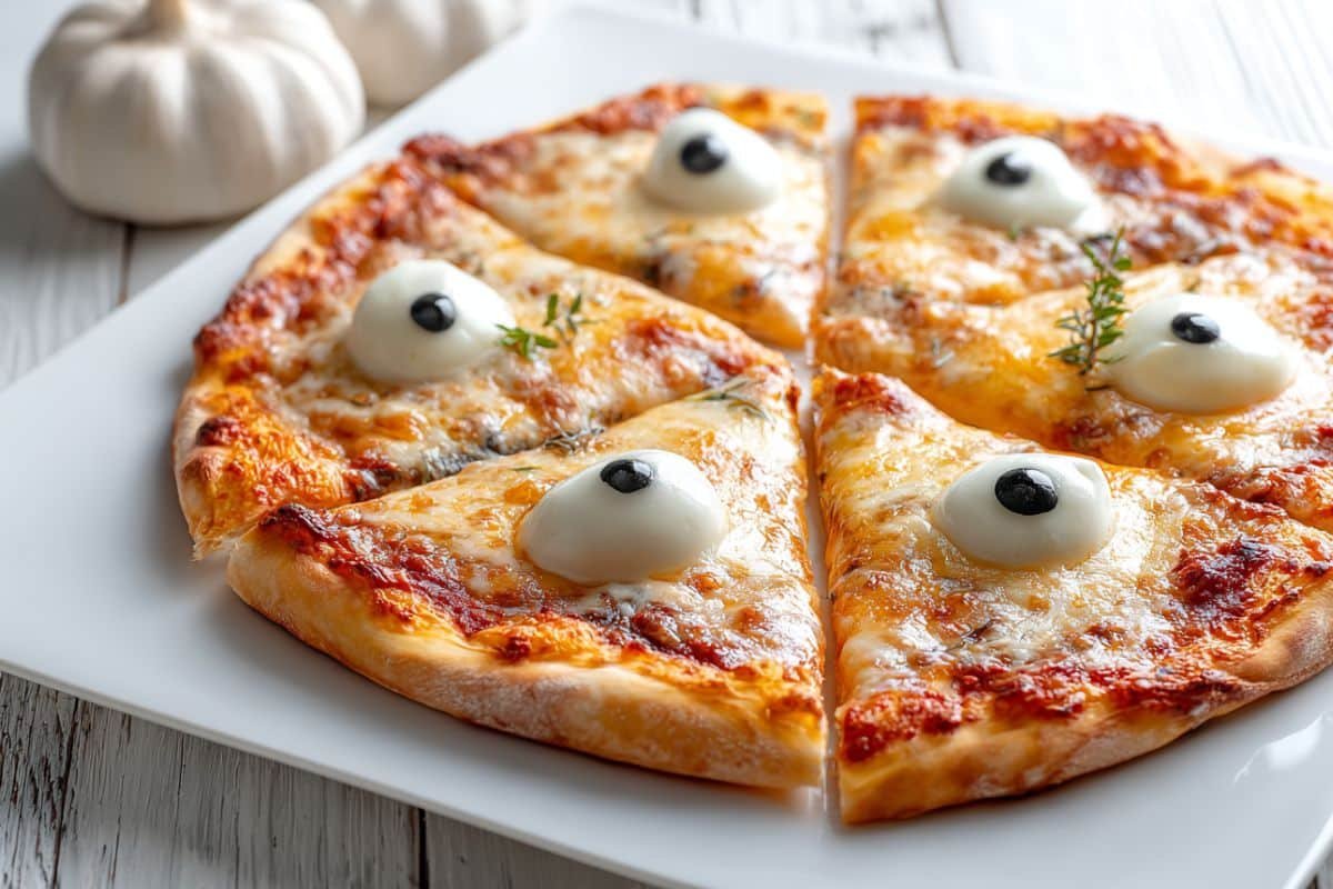 Monster Eyeball Pizza