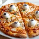 Monster Eyeball Pizza 5 Monster Eyeball Pizza recipe
