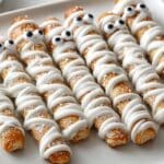 Mummy Pretzel Rods 5 Mummy Pretzel Rods recipe