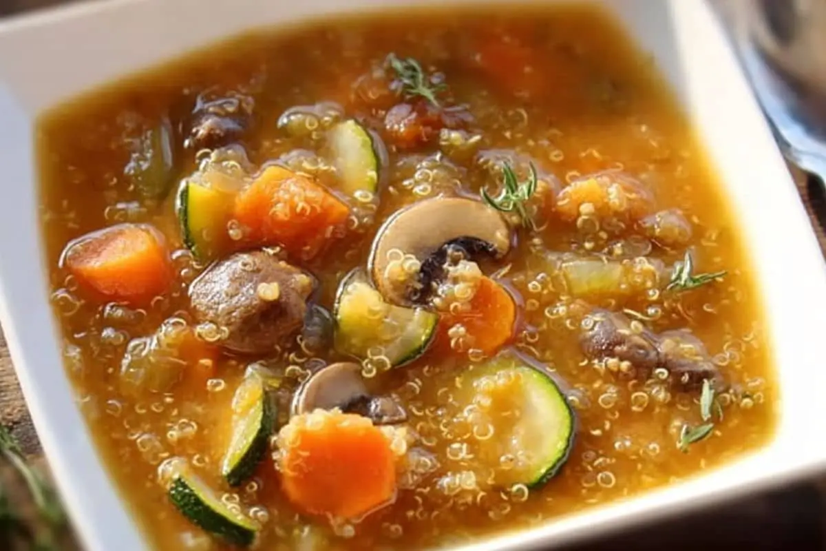 Mushroom Quinoa Soup recipe