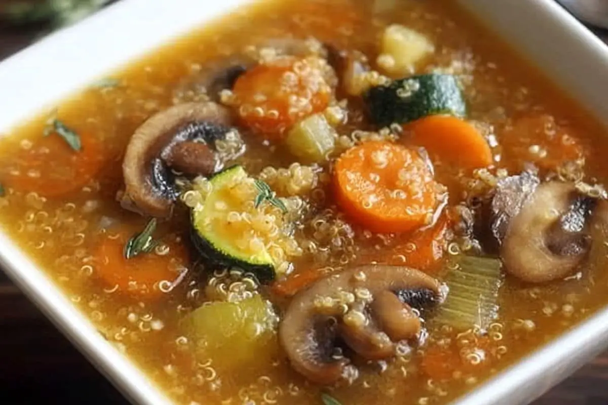 Mushroom Quinoa Soup