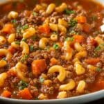 One Pot Beef and Tomato Macaroni Soup 5 One Pot Beef and Tomato Macaroni Soup recipe