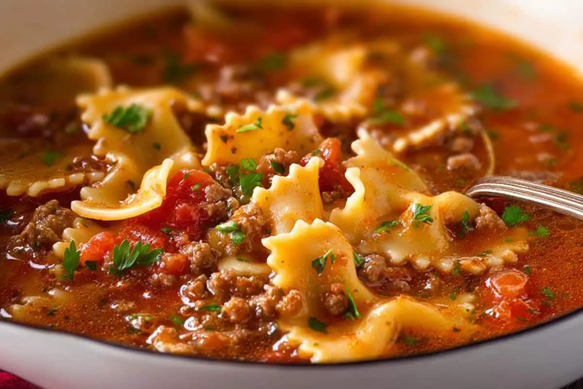 One Pot Lasagna Soup RECIPE