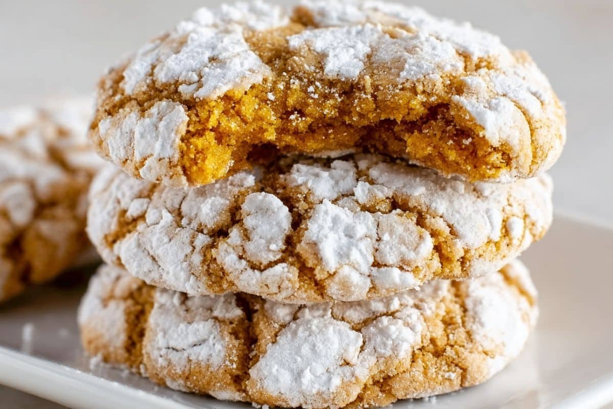 Pumpkin Crinkle Cookies