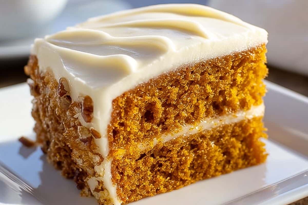 Pumpkin Spice Cake with Cream Cheese Frosting
