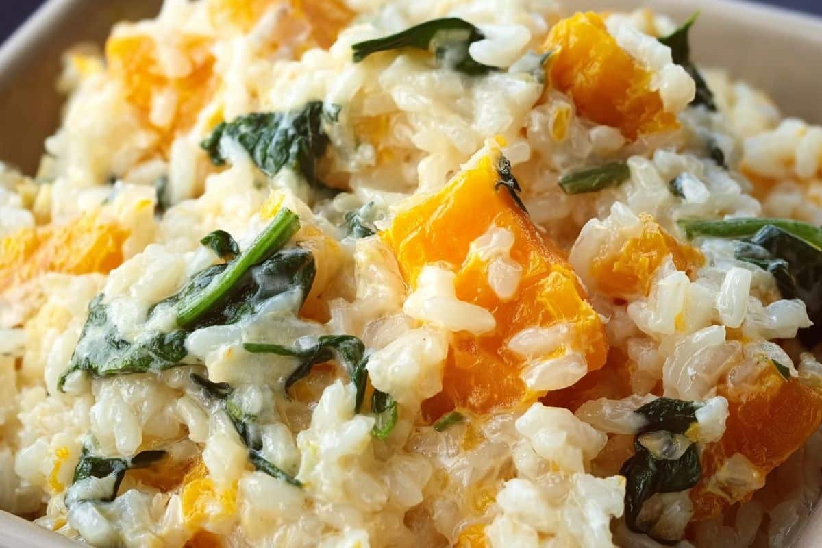 Roast Pumpkin and Feta Risotto