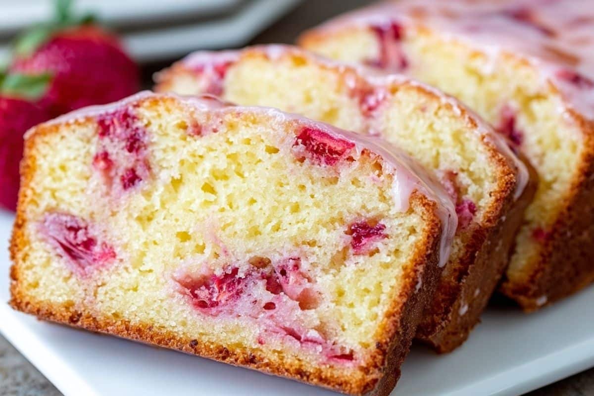 Strawberry Pound Cake