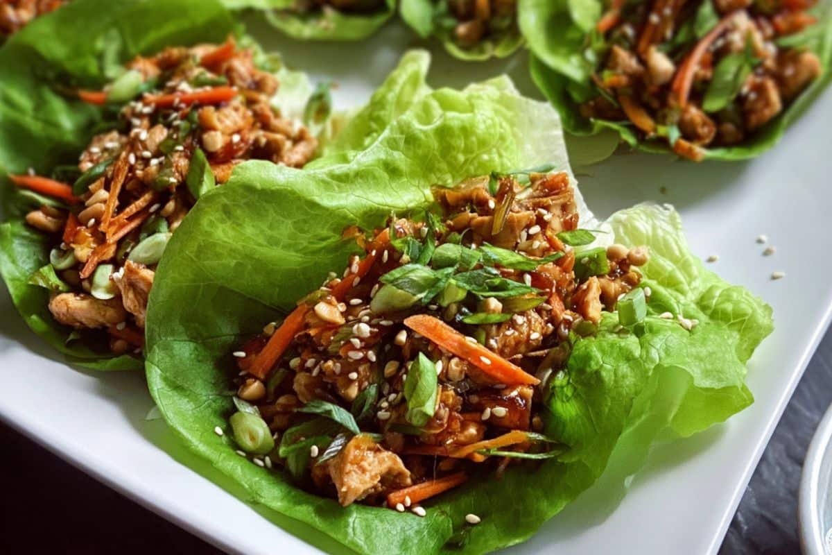 Thai Chicken Lettuce Wraps