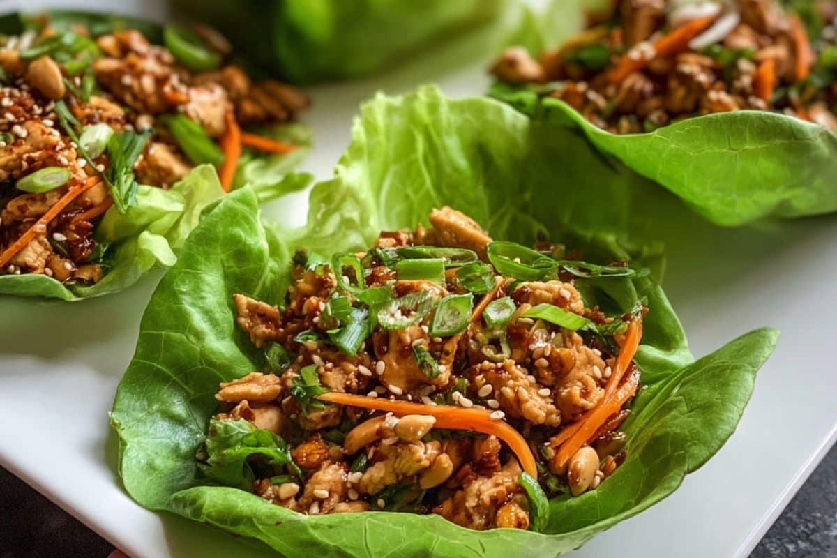 Thai Chicken Lettuce Wraps