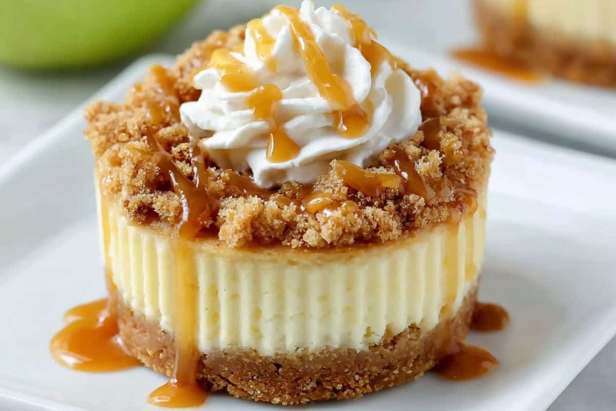 Apple Crisp Mini Cheesecakes