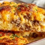 Cheddar Bay Ground Beef Cobbler recipe