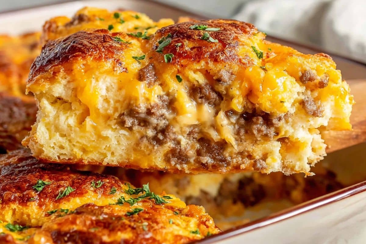 Cheddar Bay Ground Beef Cobbler