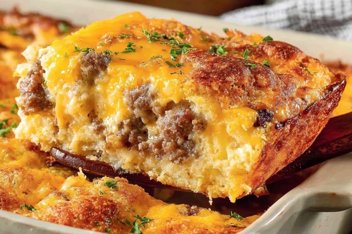 Cheddar Bay Ground Beef Cobbler