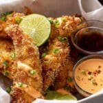 Coconut Chicken Fingers with Bang Bang Sauce