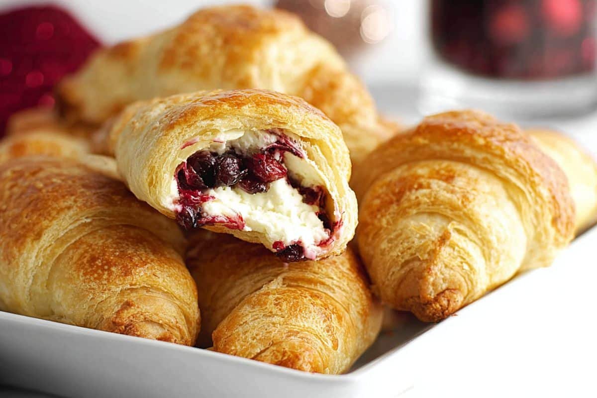 Cream Cheese Cranberry Crescent Rolls