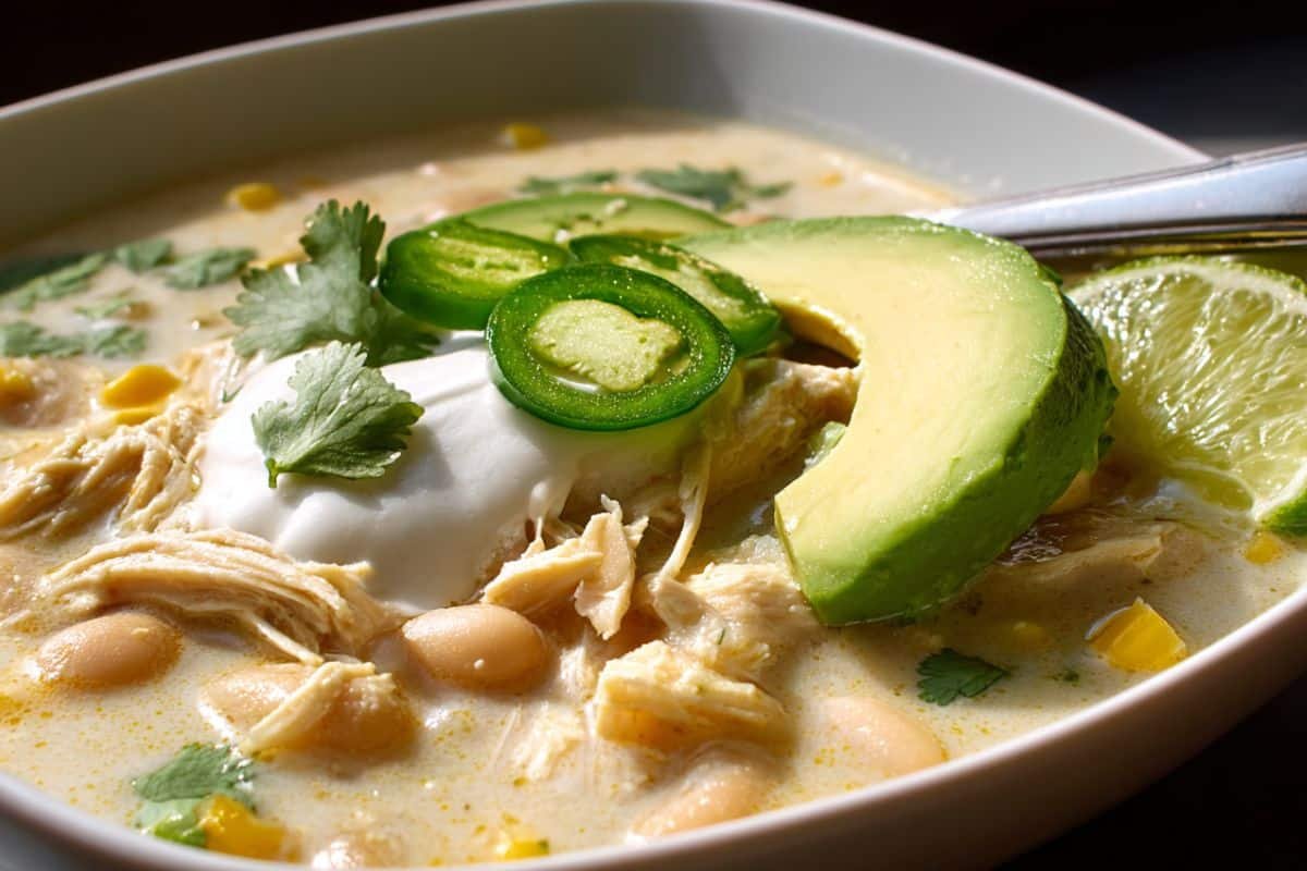 Crock‑Pot White Chicken Chili