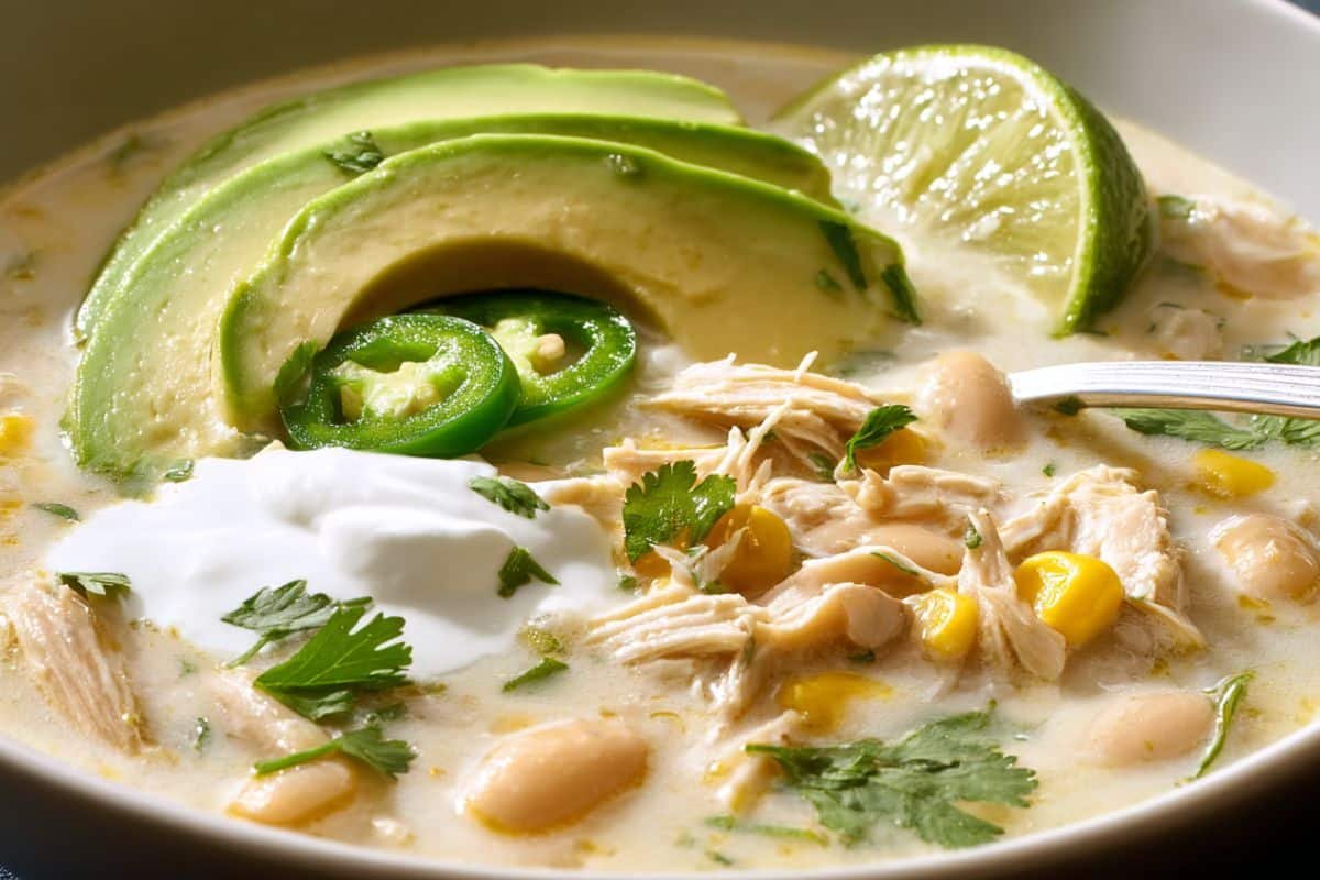 Crock‑Pot White Chicken Chili