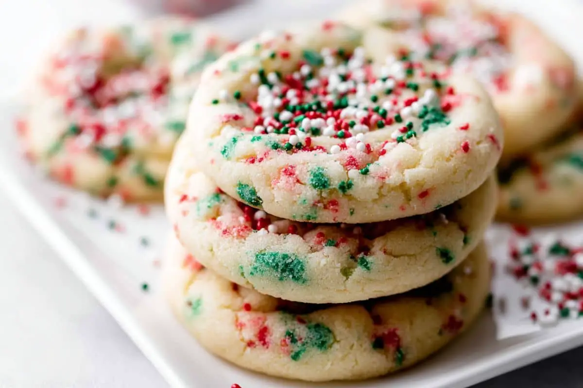 Drop Style Christmas Sugar Cookies recipe