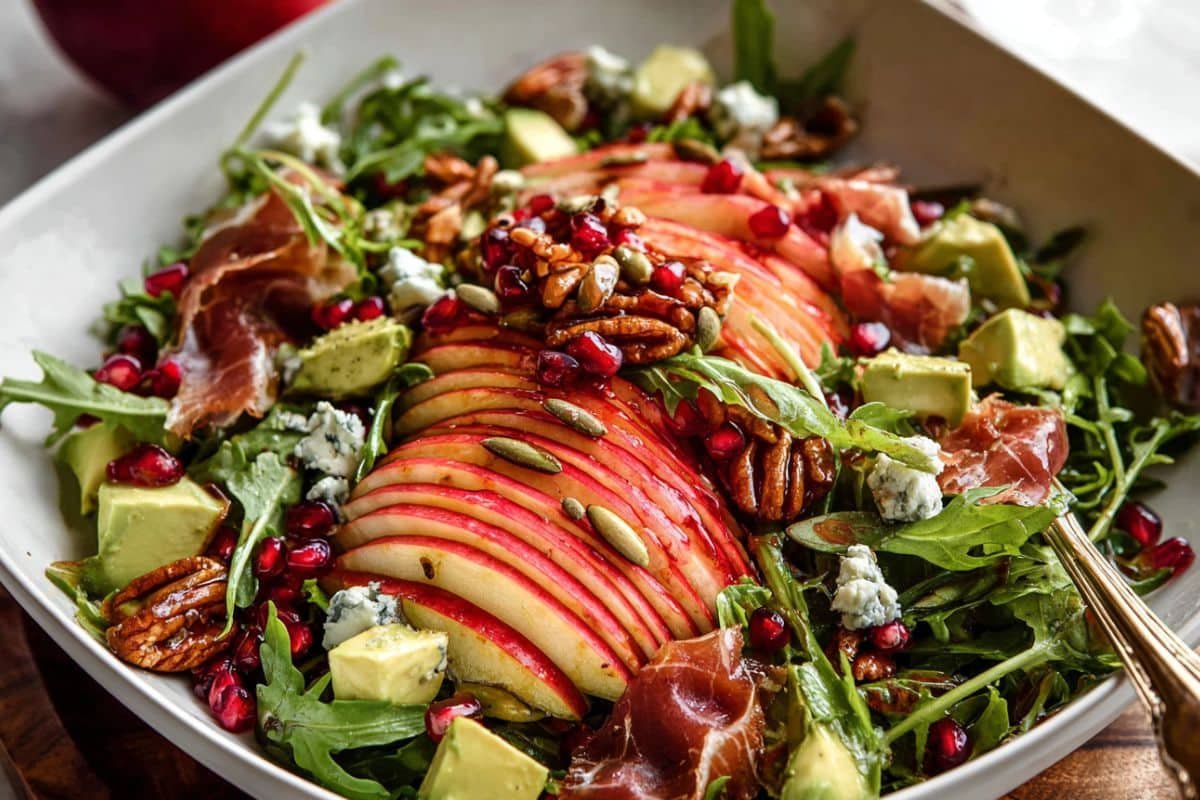 Fall Harvest Honeycrisp Apple and Feta Salad