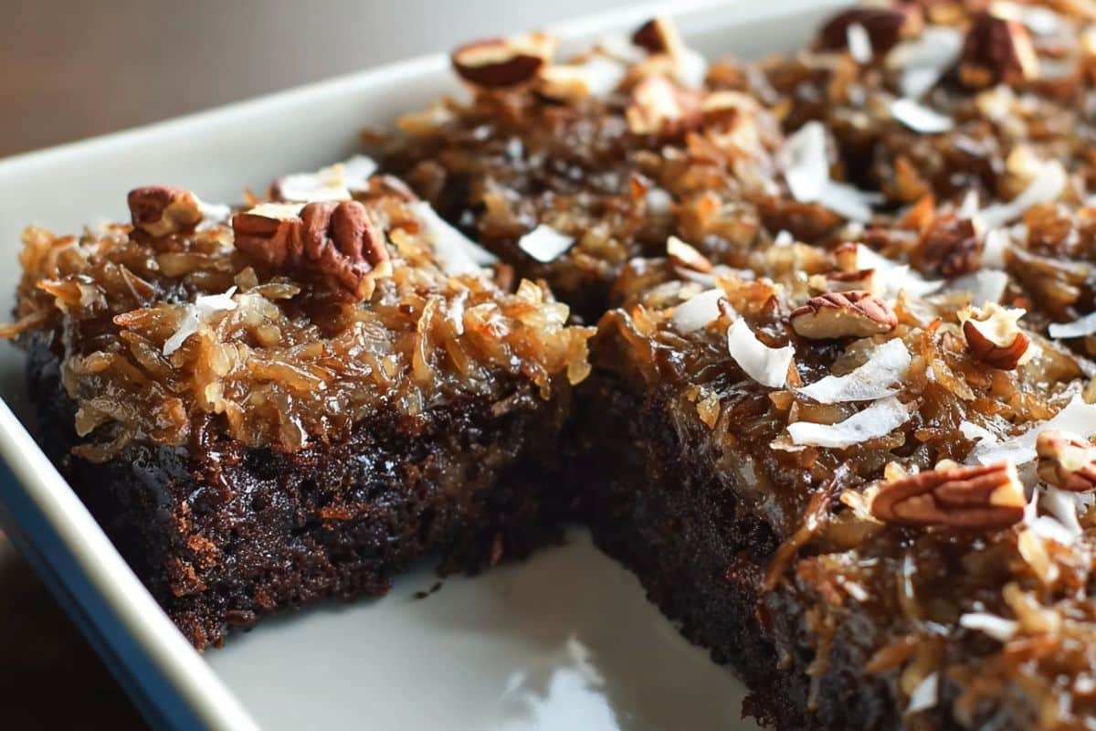 German Chocolate Snack Cake