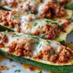 Italian Stuffed Zucchini Boats recipe