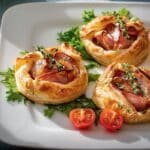 Mini Ham & Cheese Galettes recipe