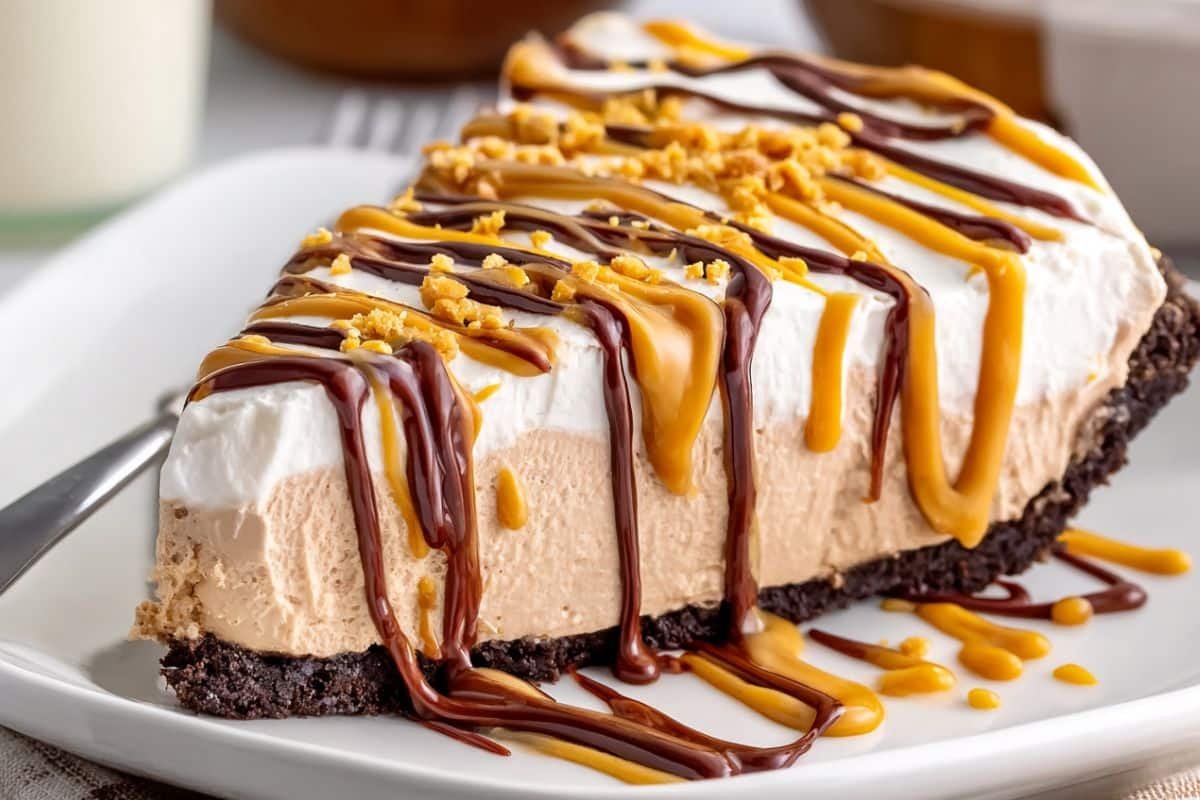 Peanut Butter Chocolate Instant Pudding Pie