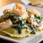 Ravioli with seafood recipe