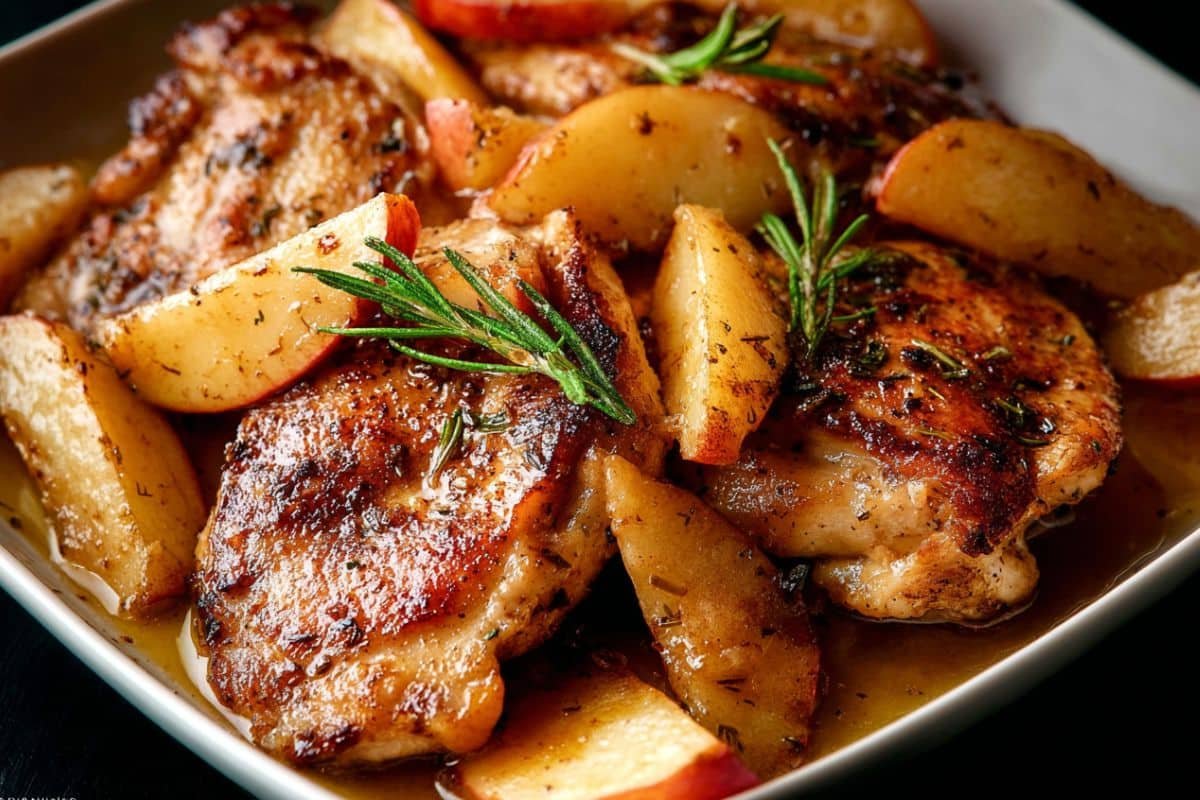 Skillet Apple Cider Chicken recipe