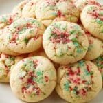 Soft Christmas Sprinkle Sugar Cookies 5 Soft CuSoft Christmas Sprinkle Sugar Cookiestout Sugar Cookies