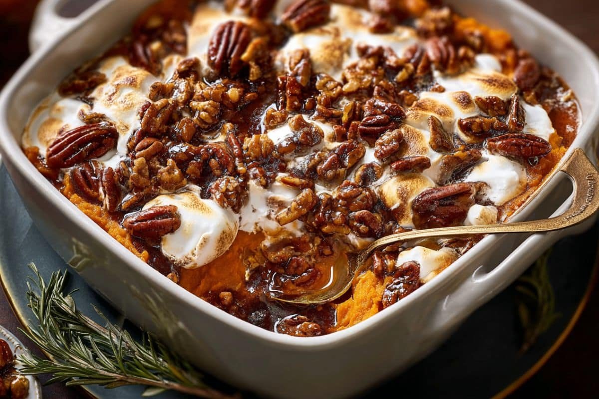 Southern Maple Sweet Potato Casserole