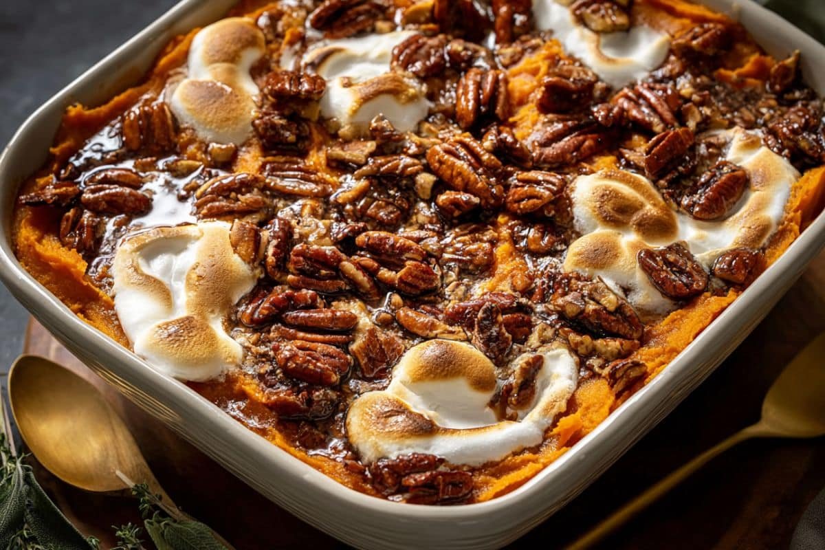 Southern Maple Sweet Potato Casserole