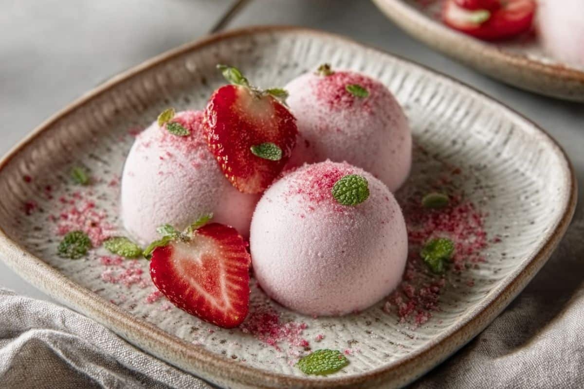 Strawberry Cheesecake Protein Balls