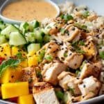 Thai Peanut Chicken Bowls recipe