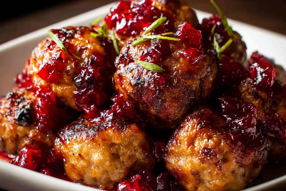 Turkey and Stuffing Meatballs