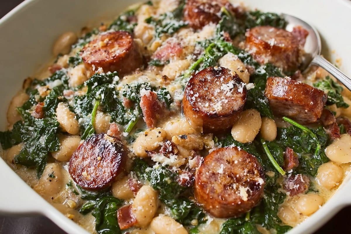 White Bean and Sausage Skillet