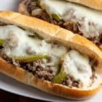 30-Minute Ground Beef Philly Cheesesteak recipe