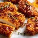 Baked Crunchy Hot Honey Chicken recipe