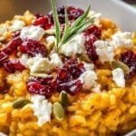 Baked Pumpkin Goat Cheese Risotto recipe